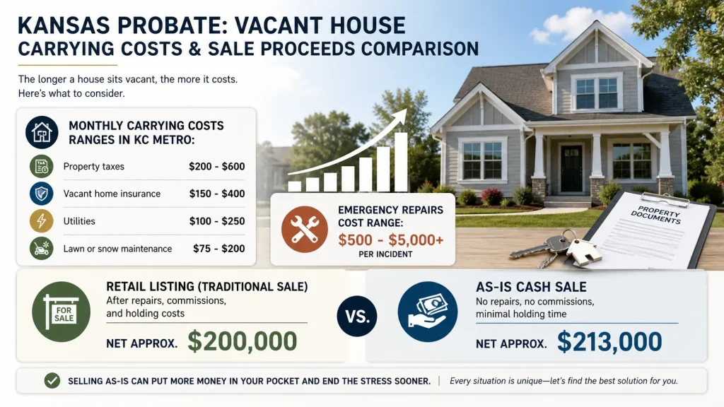 Kansas probate process - costs and sales proceeds comparison